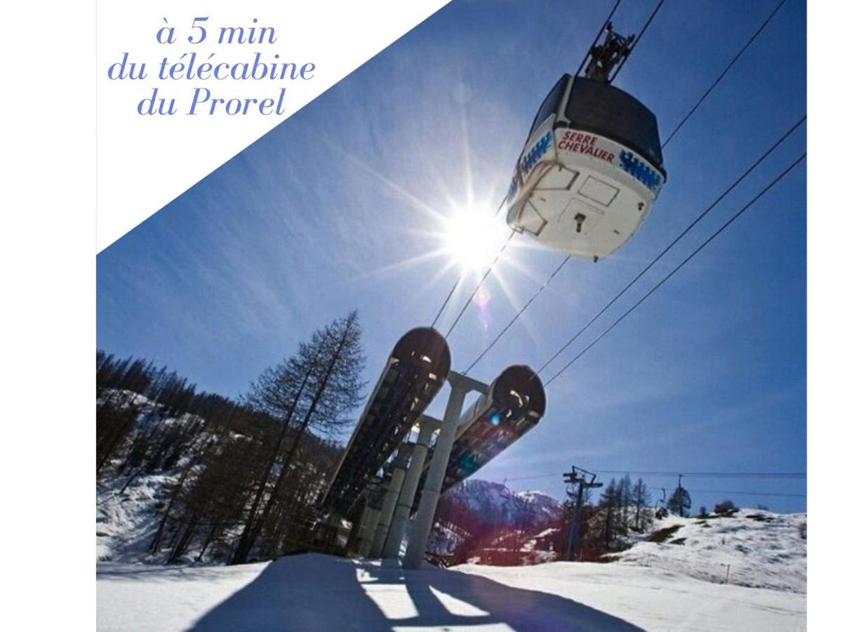 La Galleanne Studio Agreable Et Chaleureux Briançon Exteriör bild