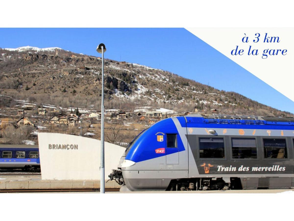 La Galleanne Studio Agreable Et Chaleureux Briançon Exteriör bild